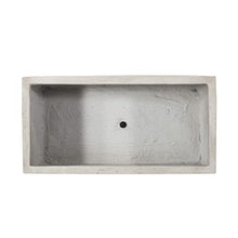 Christopher Knight Home Vanessa Outdoor Modern Large Cast Stone Rectangular Planter, White