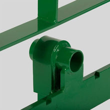 Titan Attachments 72" Pro Series Global Euro Extra Wide Pallet Fork Frame, 48" Fork Blades, Fits Global Euro Hookups, Rated 5000 LB, Conus 2 Hay Spear Sleeves and 2" Receiver Hitch Included