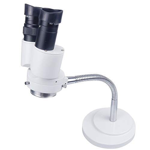 NSKI Dental Lab Binocular Microscope 10X Magnification 360° Revolve Grey