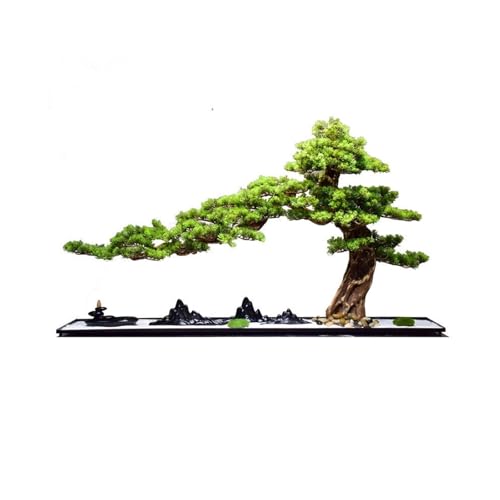 YXIANG56Q Fake Plants Artificial Greenery Bonsai Simulation Welcome Pine Home Hotel Micro Landscape Bonsai Tree