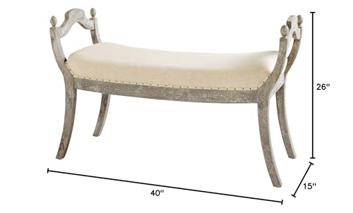 Cyan Design Alice Large Stool Weathered Gray