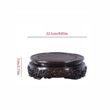 QUANGJN Pcs Plants Saucers Solid Wood Flower Pots, Vases, Handicrafts, Buddha Statues, Teapots, Round Bases, Mahogany Brackets Plant Pot Saucers,