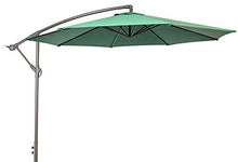 RWGOVLU 3m Cantilever Garden Parasol with Crank Handle and Tilting, Patio Sunshade, UV Protective 50+, Garden Offset Patio Umbrella for Outdoor Sun Shade