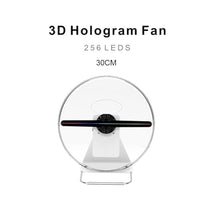 Rechargeable Table Top 3D Hologram LED Fan Small Size with High Capacity Battery