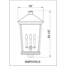 Z-Lite 4 Light Outdoor Post Mount Fixture Black