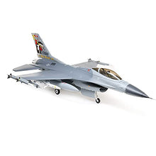 E-flite RC Airplane F-16 Falcon 80mm EDF Jet BNF Basic Gray