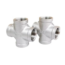 1/8"- 4" NPT Female Cross 4-Ways 201 304 316 Stainless Coupler Connector Adapter Fitting