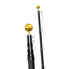Telescoping Flagpoles | Black Anodized | 20'H