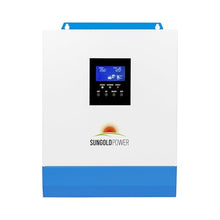 SUNGOLDPOWER 3000W DC 24V Pure Sine Wave Solar Inverter,120V AC Output, 80A MPPT Solar Charger (MPPT Voltage Range 120V-400Vdc) and 40A AC Battery Charger, for Back, Off Grid System