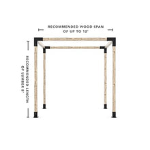 TOJAGRID Pergola Kit for 4x4 Wood Posts Black