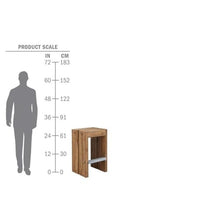 Seasonal Living Perpetual Solo 28" Wood/Steel Bar Stool Set of 2 Brown