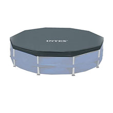 Intex Prism Frame 12ft x 30in Round Above Ground Swimming Pool Set Bundle