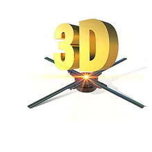 3d hologram fan 3D Holographic Fan Projector Advertising Display Lights 3D Hologram Advertising Lights Decorative Commercial Promotional Lights ( Wattage : 52cm )