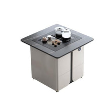 LICONG-2019 Tea Table Balcony Tea Table Modern Rock Slab Kung Fu Tea Table Liftable and Movable Tea Table Tea Brewing Kettle Side Table(Small)