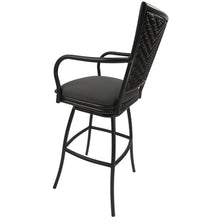 Set of 3 - Outdoor Indoor Extra Tall 34" Bar Stool - Erin on Brown Frame