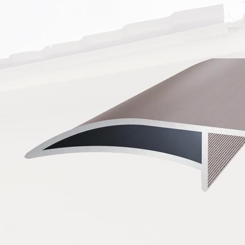 GFLPSQIA 49.2in Length Window Sill Rain Diverter, Eaves Drip Line Roof Deflector Metal Strip for Balcony, Cuttable Aluminum Profiles Roof Edge Line Strip(C-20 PCS)