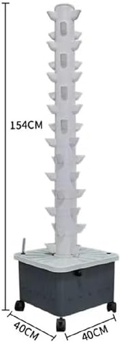 FLTRGO Hydroponics Tower, 45 Holes Aquaponics Grow System, Hydroponic Growing System, Soilless Cultivation Growing System, Garden Tower Aeroponics Growing Kit