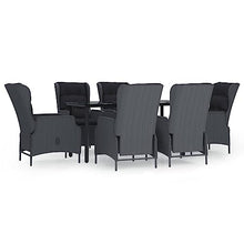 QINXIXINAIXI Garden Dining Set Dark Grey Outdoor Sectional Sets Patio Furniture Poolside Chair