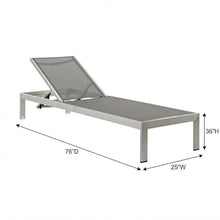 Outdoor Escape Gray Aluminum Chaise Lounge Set of 2, Durable Weatherproof Construction, Comfortable Cushioned Seats, Sleek Modern Design for Patio, Garden