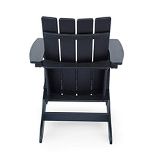 Christopher Knight Home Robert Outdoor Contemporary Adirondack Chair Set of 2 Matte Black