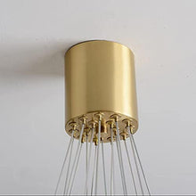Ceiling Pendant Light, Modern Stylish Bubble Ball Chandelier Marble Material Lampshade 16 Lights G9 Pendant Light Adjustable Cord Dining Room Restaurant Hanging Lamp in Gold