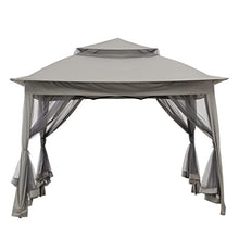 10.8' X Outdoor Pops Up Gazebo Party Pergola with Sheer Mesh Panel Curtains