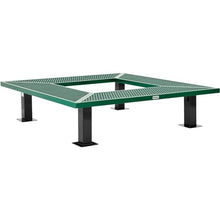 Global Industrial 6" Square Outdoor Tree Bench Expanded Metal Green