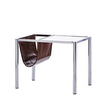 NRFJFOP Living Room Coffee Table Glass Wrought Iron Side Corner Balcony Small