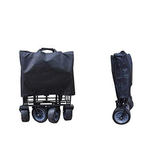 Garden Carts 4-Wheel Beach Wagon Folding Wagon Garden Cart Garden Trolley Heavy Duty Foldable Pull Wagon Hand Cart Folding Cart Wagon Truck Wheelbarrow (#1)
