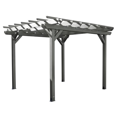 highwood Bodhi Made in America 10 x 10 Pergola, Coastal Teak