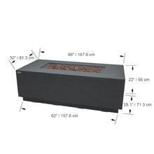 Fire Pit ELEMENTI PLUS Andes Hidden Tank, Propane Gas