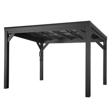 Backyard Discovery Stonebridge Galvanized Steel Outdoor Gazebo Pavilion Black