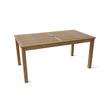 Anderson Teak TB-065DT 65" Rectangular Teak Dining Table, Natural