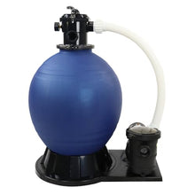 Rx Clear 22-Inch Sand Filter System with 1 HP Pump for Above Ground Pools Blue