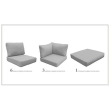 TK Classics Florence Cushions for Patio Furniture Grey