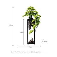 ELUKHT Fake Plants, Pine Bonsai - Large Floor-Standing Green Plant, Suitable for Living Room, Villa and Hotel Decoration,Bonsai Tree