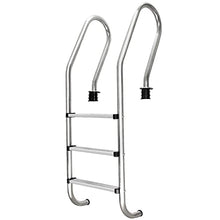 Swimming Pool Escalator Embedded Stainless Steel hot Spring Climbing Ladder with 3 Anti-Skid Pedals Strong Load-Bearing/Anti-Corrosion and Anti-Rust/Silver / 50cm (Silver 50cm)