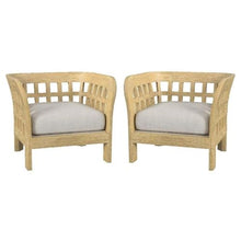 Home Square Outdoor Lounge Chair Set of 2 Natural Finish