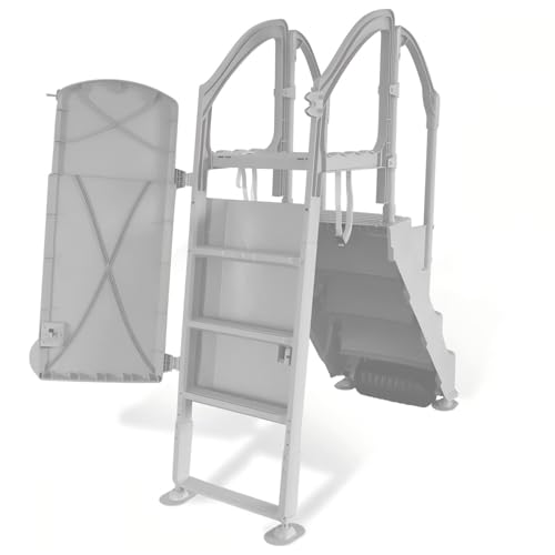 One-Piece Drop-in Entry System for Above Ground Pools, 300 lbs Max Load