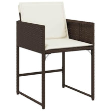 LKJephalotrope 13 Piece Patio Dining Set with Cushions, Brown PE Rattan Outdoor Furniture with Large Tempered Glass Table and 12 Space-Saving Chairs for Backyard and Garden