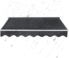WZUOPG Manual Retractable Awning Door Window Awning Shelter Outdoor Canopy Home Deck Canopy with Manual Crank Handle（Frame Included ）