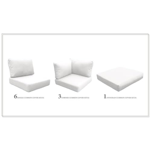 TK Classics High Back Cushion Set for LAGUNA-12b Sail White