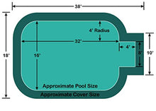 Loop-Loc 16' x 32' Rectangle Radius Corners Pool Safety Cover Green