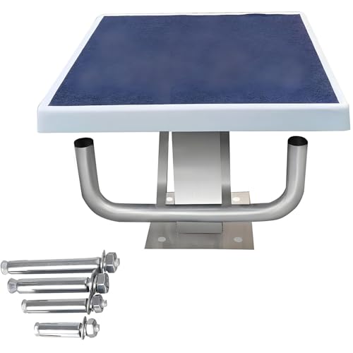 ByBoDi 304 Stainless Steel Non-Slip Diving Boards, Heavy Duty Swimming Pool Diving Platform,15° Inclined Professional Diving Platform, Load Capacity 600 Lbs/272kg Luxury