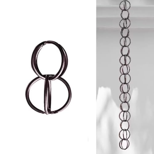 OGMOYT Rustproof Aluminum Rain Chain - Unique Garden Decoration, Easy Installation, Gutter Protection, Gorgeous Fountain Display, Rainwater Collector