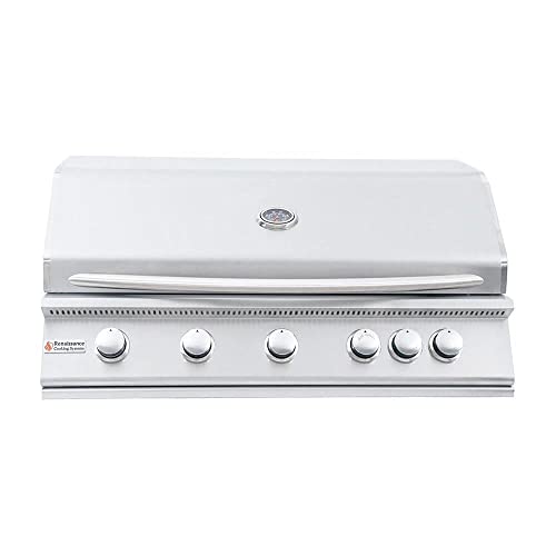 RCS Premier Series 40-Inch 5-Burner Built-In Propane Gas Grill With Rear Infrared Burner - RJC40ALP