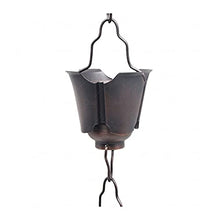 Rain Chains for Gutters Double-Layer Flower Cup Pure Copper Drainage Rain Chain Courtyard Decoration Chain Retro Courtyard Special Rain Catchers