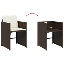 AMBERARD Patio Dining Set Set of 12 Brown Furniture Set