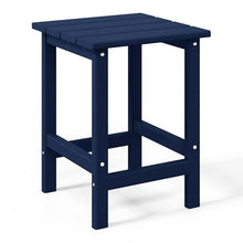 WestinTrends Malibu Poly Reclining Chaise Lounge Set with Table Navy Blue