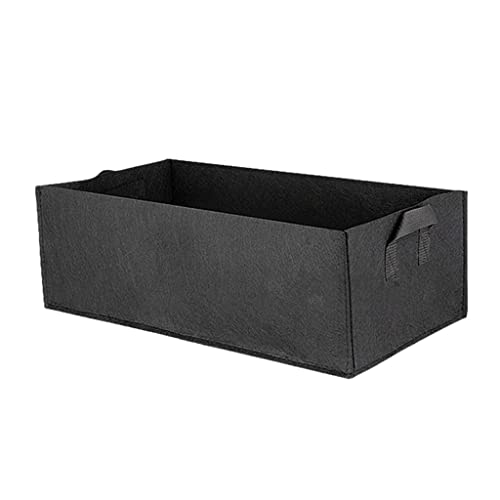 BBYYDS Felt Grow Bag Rectangle Planting Nursery Pot Outdoor Garden Flower with Handle Vegetable Containe